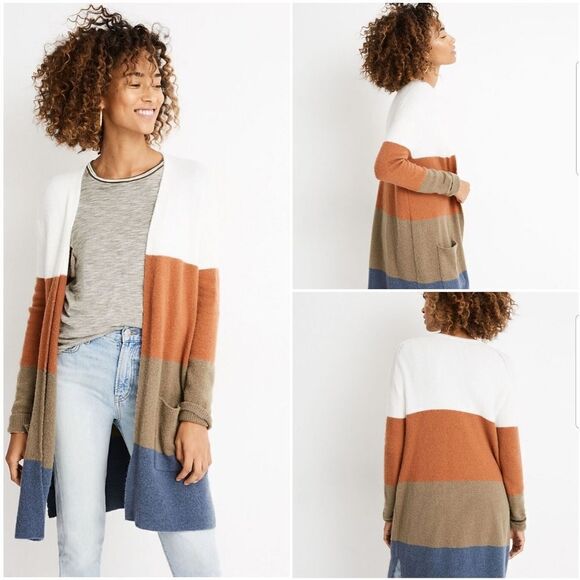 Madewell Sweaters - Madewell Kent Striped Cardigan Sweater Size XXS